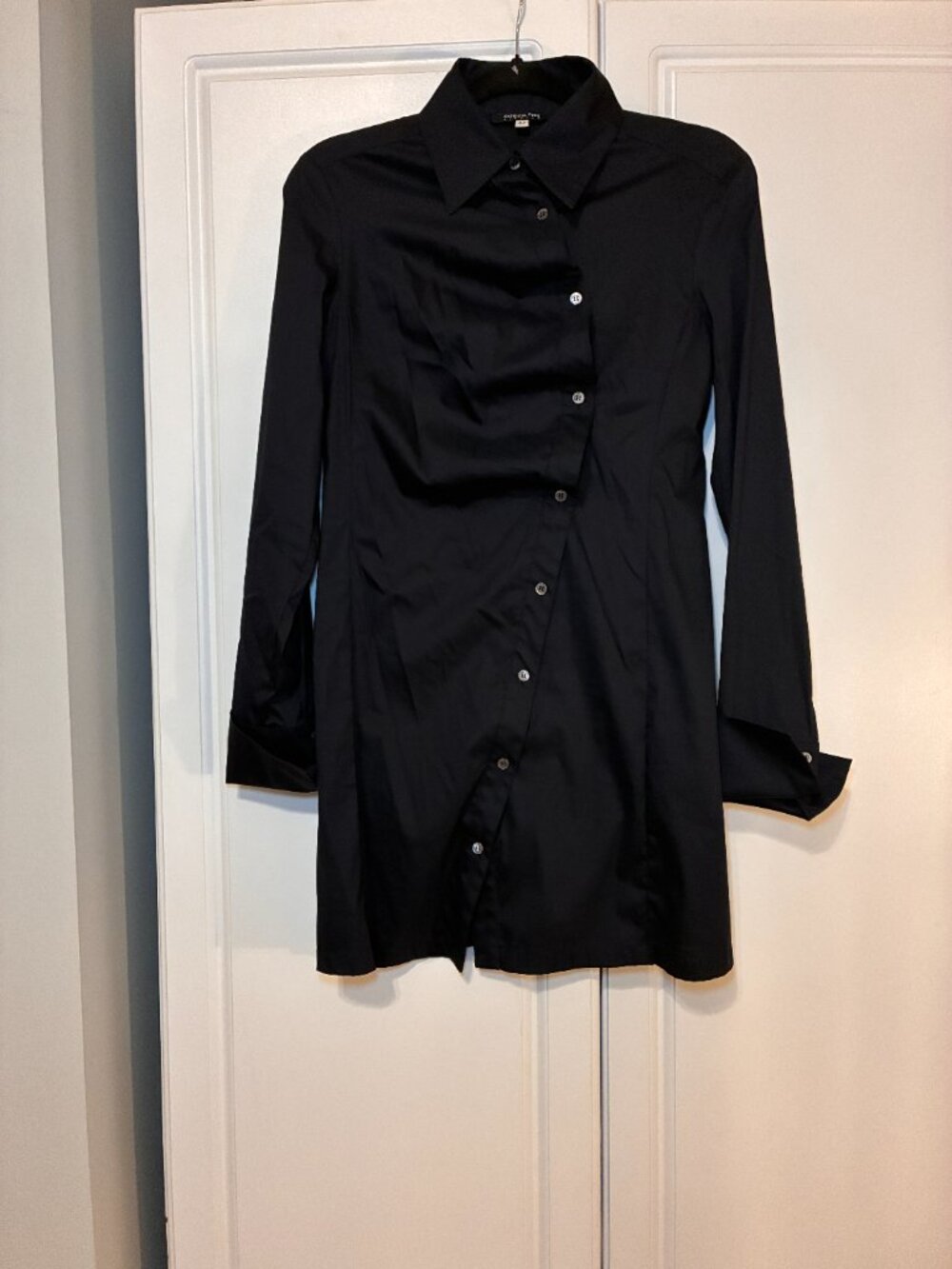 The Patrizia Pepe Button Asymmetric Shirt Dress (42)